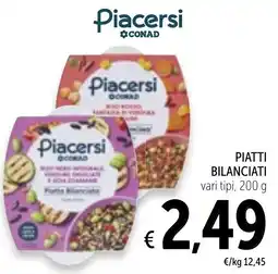Spazio Conad Piatti bilanciati Piacersi CONAD offerta