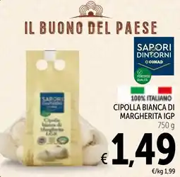 Spazio Conad Cipolla bianca di margherita igp SAPORI DINTORNI CONAD offerta