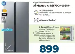 Sinergy SAMSUNG Frigorifero Side by Side Air Space Al RS57DG400EM9 offerta