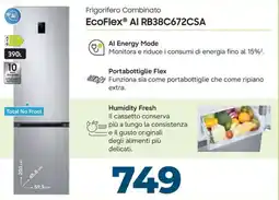 Sinergy SAMSUNG Frigorifero Combinato EcoFlex AI RB38C672CSA offerta