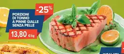 Sapore di Mare Porzioni di tonno a pinne gialle senza pelle offerta