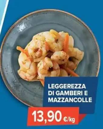 Leggerezza di gamberi e mazzancolle