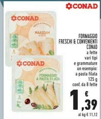 Conad Margherita Formaggio offerta