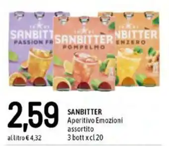 Famila Sanbitter Aperitivo Emozioni Assortito 3 bott x 20 cl offerta