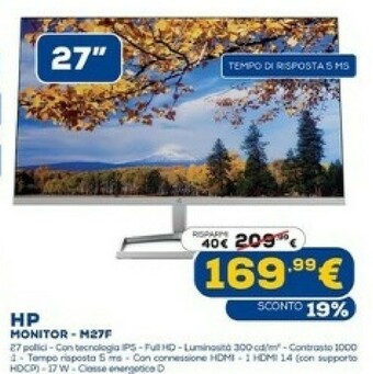 Euronics Monitor tv offerta