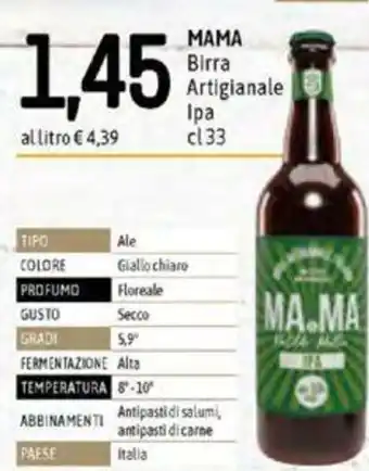 Mama Birra Artigianale Ipa 33cl