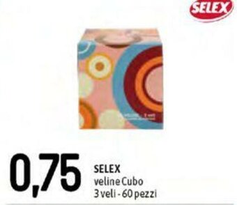 Famila Selex Veline Cubo 3 Veli 60 Pezzi offerta