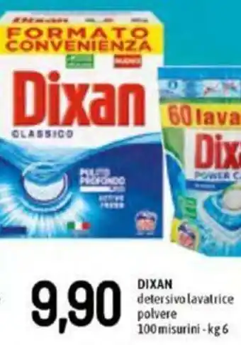 Famila Dixan Detersivo Lavatrice Polvere 100 Misurini 6 kg offerta