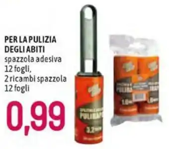 Famila Per La Pulizia Degli Abiti Spazzola Adesiva 12 Fogli, 2 Ricambi Spazzola 12 Fogli offerta