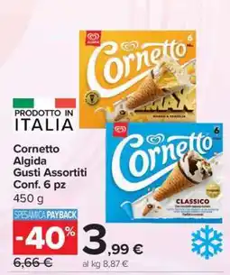 Carrefour Cornetto Algida Gusti Assortiti Conf. 6 pz offerta