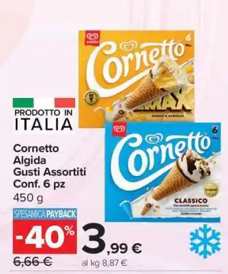 Cornetto Algida Gusti Assortiti Conf. 6 pz