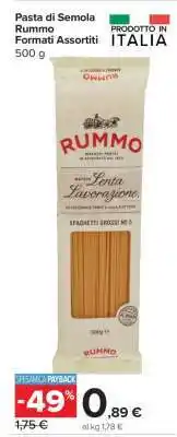 Carrefour Pasta di Semola Rummo Formati Assortiti offerta