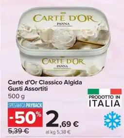 Carrefour Carte d’Or Classico Algida Gusti Assortiti offerta