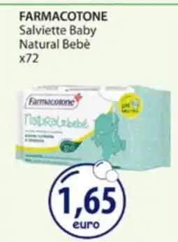 Acqua & Sapone FARMACOTONE Salviette Baby Natural Bebè x72 offerta