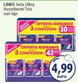 Acqua & Sapone LINES Seta Ultra Assorbenti Trio offerta
