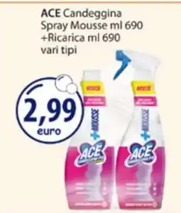 Acqua & Sapone ACE Candeggina Spray Mousse offerta