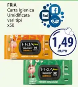 Acqua & Sapone FRIA Carta Igienica Umidificata vari tipi x50 offerta