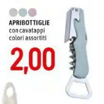 Famila Apribottiglie Con Cavatappi Colori Assortiti offerta