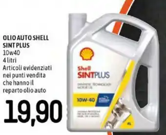 Famila Olio Auto Shell Sint Plus 10w40 4 litri offerta