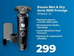 Sinergy PHILIPS Rasoio Wet & Dry Serie 9000 Prestige SP9840/32 offerta