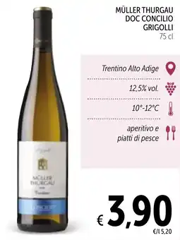 Spazio Conad Müller thurgau doc CONCILIO GRIGOLLI offerta