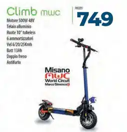 Sinergy EMG Climb muc Motore 500W 48V offerta