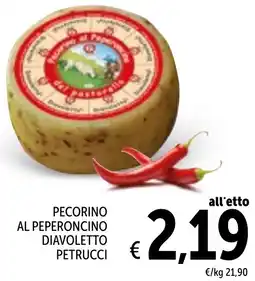 Spazio Conad Pecorino al peperoncino diavoletto PETRUCCI offerta