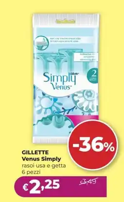 La Saponeria GILLETTE Venus Simply rasoi usa e getta offerta