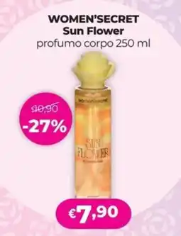 La Saponeria WOMEN'SECRET Sun Flower profumo corpo offerta