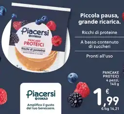 Spazio Conad Pancake proteici Piacersi CONAD offerta