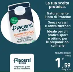 Spazio Conad Albume d'uovo Piacersi CONAD offerta