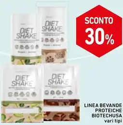 Spazio Conad Linea bevande proteiche BIOTECHUSA offerta