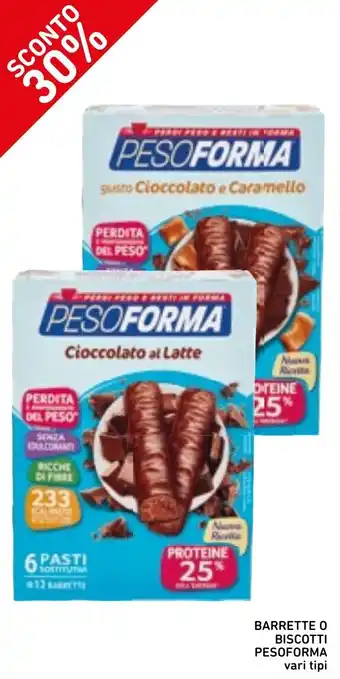 Spazio Conad Barrette o biscotti PESOFORMA offerta