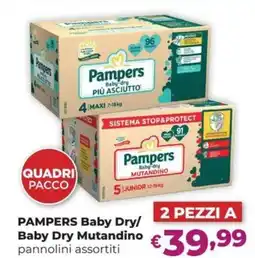 La Saponeria PAMPERS Baby Dry/ Baby Dry Mutandino offerta