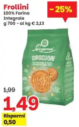 Prix Quality Frollini Lazzaroni offerta