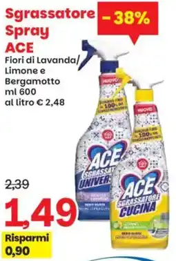 Prix Quality Sgrassatore Spray ACE offerta
