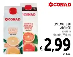 Spazio Conad Spremute di arance CONAD offerta