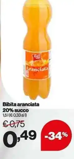 In'S Mercato Bibita aranciata 20% succo offerta