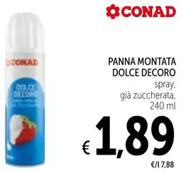 Spazio Conad Panna montata dolce decoro CONAD offerta