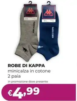 La Saponeria ROBE DI KAPPA minicalza in cotone 2 paia offerta