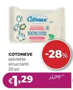 La Saponeria COTONEVE salviette struccanti offerta