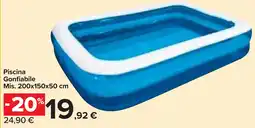 Carrefour Market Piscina Gonfiabile Mis. 200x150x50 cm offerta