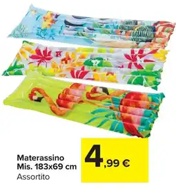 Carrefour Market Materassino Mis. 183x69 cm offerta
