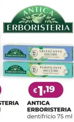 La Saponeria ANTICA ERBORISTERIA dentifricio offerta
