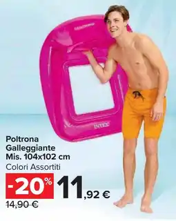 Carrefour Market Poltrona Galleggiante Mis. 104x102 cm offerta