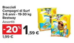 Carrefour Market Braccioli Compagni di Surf 3-6 anni - 19-30 kg Bestway offerta