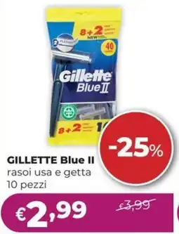 La Saponeria GILLETTE Blue II rasoi usa e getta offerta