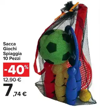 Sacca Giochi Spiaggia 10 Pezzi