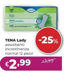 La Saponeria TENA assorbenti incontinenza normal offerta