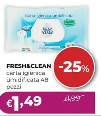 La Saponeria FRESH&CLEAN carta igienica umidificata offerta